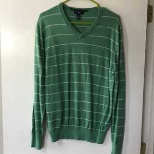 Gap Green V-Neck Sweatshirt